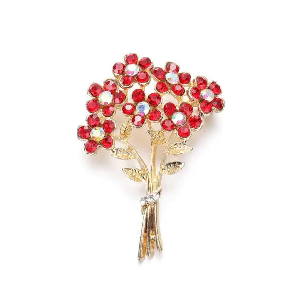 Elegant Flower Brooch Pin Women Clothing Accessory